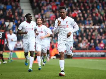 Sturridge festejando su gol con el Liverpool Sturridge festejando su gol con el Liverpool