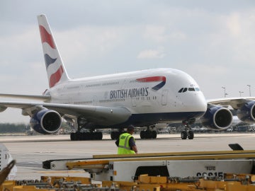 Un avión de la aerolínea British Airways