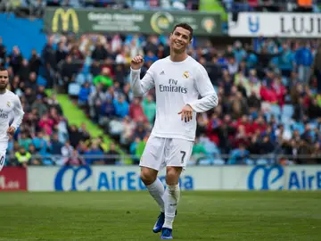 Cristiano Ronaldo celebra un gol con el Real Madrid Cristiano Ronaldo celebra un gol con el Real Madrid