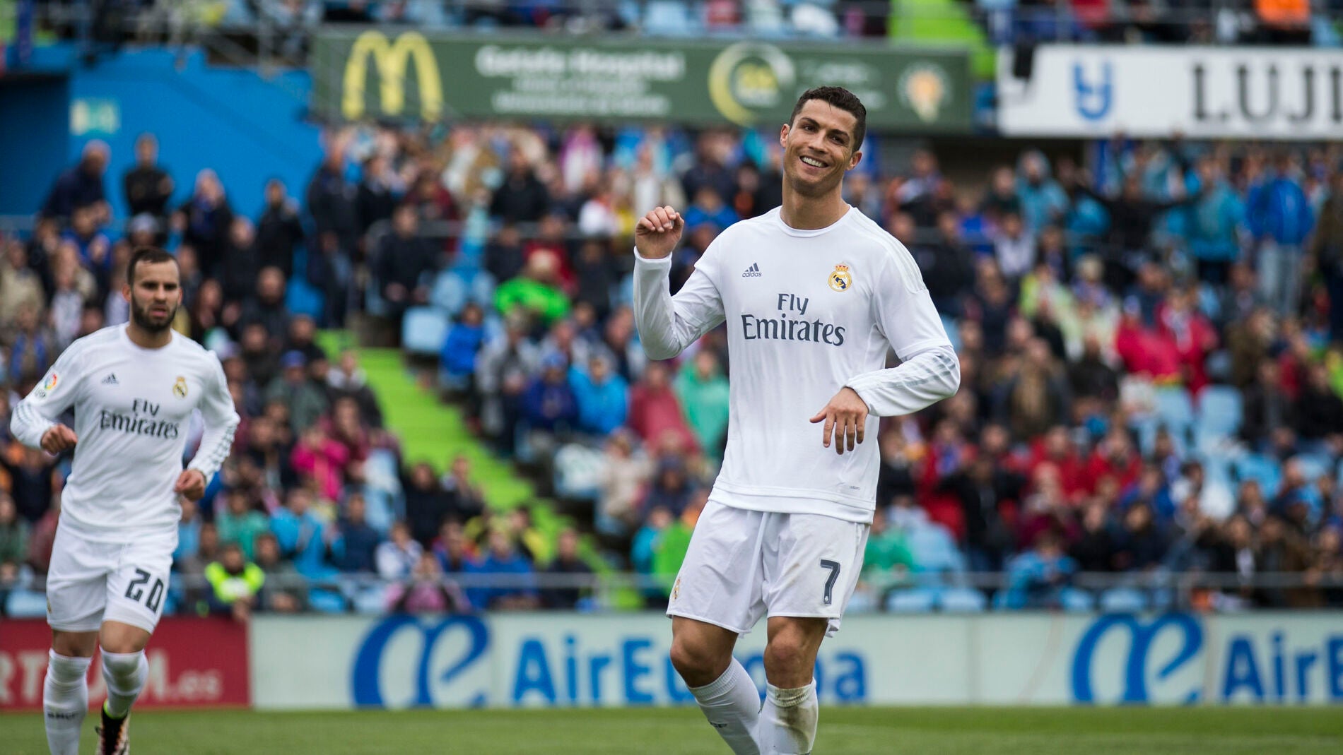 Cristiano Ronaldo celebra un gol con el Real Madrid
