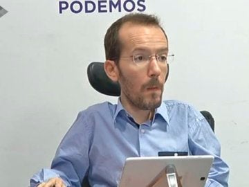 Pablo Echenique durante una rueda de prensa