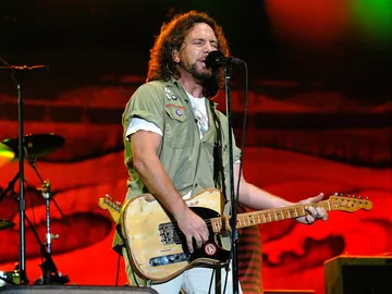 El cantante de Pearl Jam, Eddie Vedder El cantante de Pearl Jam, Eddie Vedder