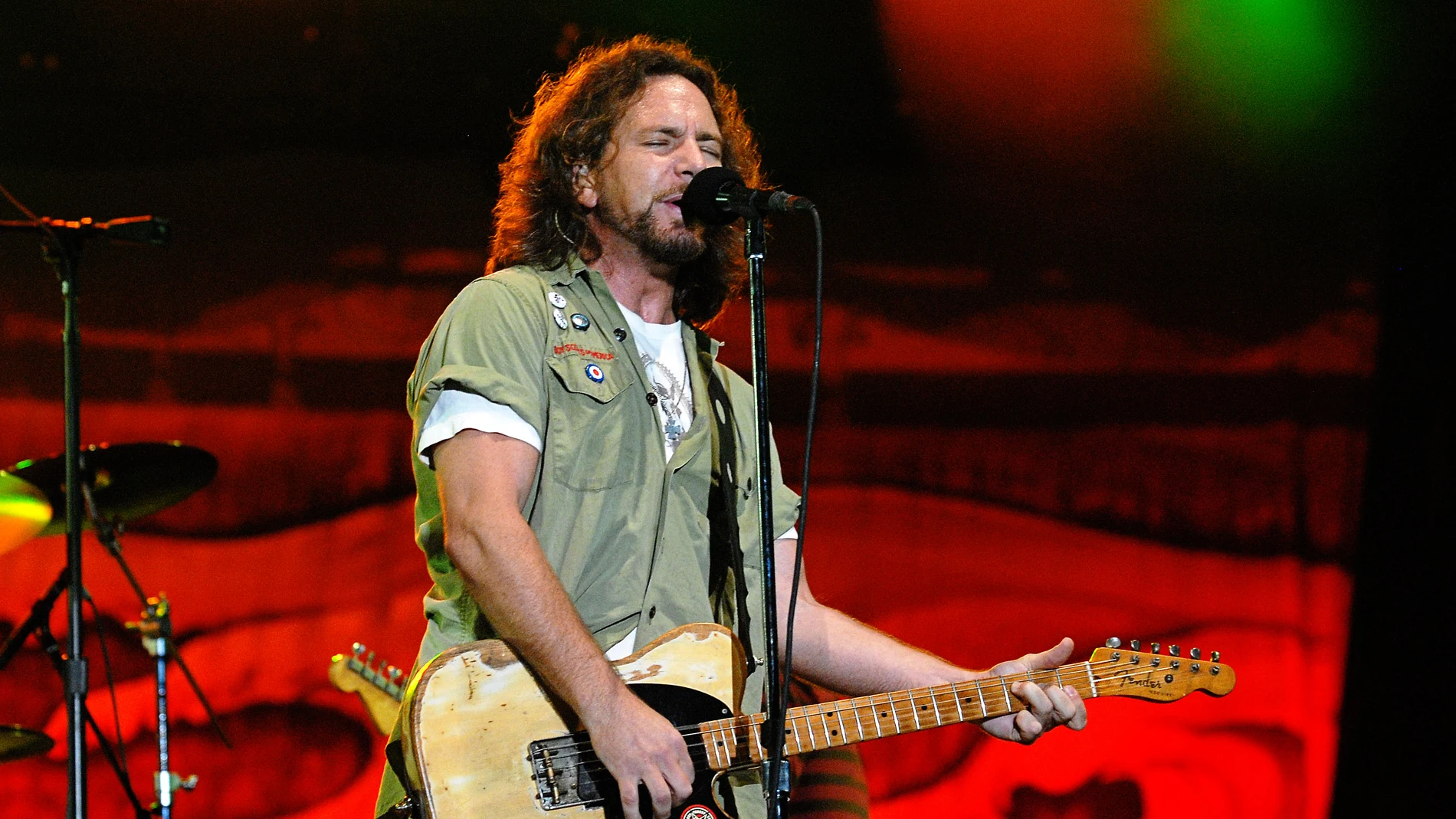 El cantante de Pearl Jam, Eddie Vedder El cantante de Pearl Jam, Eddie Vedder