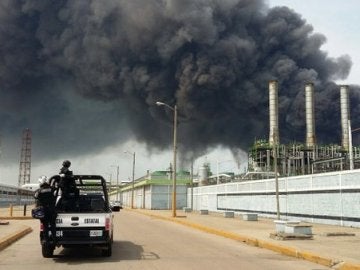 Explosión en la planta de Pemex