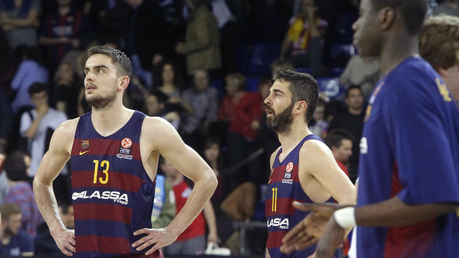 Navarro y Satoransky, serios tras caer ante el Kuban en el Palau Navarro y Satoransky, serios tras caer ante el Kuban en el Palau