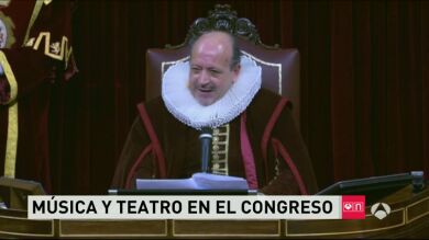 Música y textos de 'El Quijote' en recuerdo a Cervantes en el Congreso