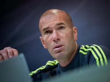 Zidane, en rueda de prensa Zidane, en rueda de prensa
