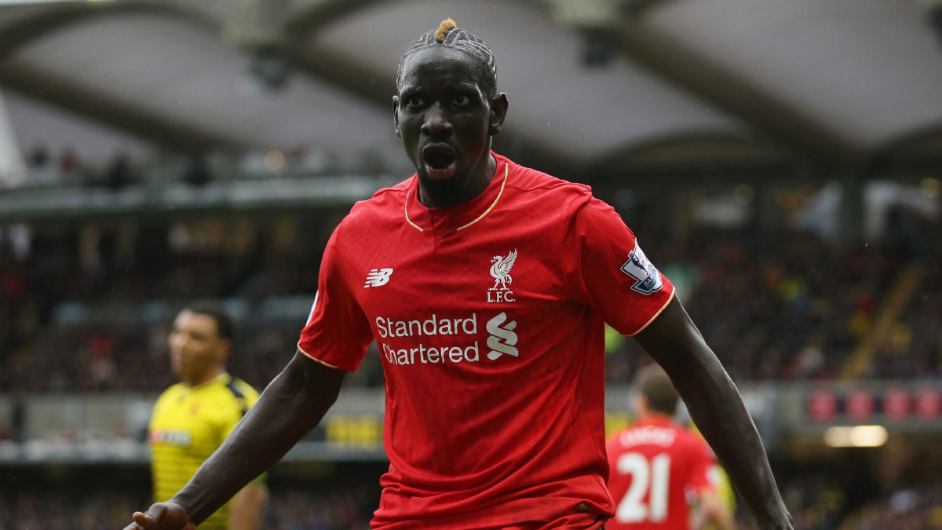 Sakho, en un partido con el Liverpool