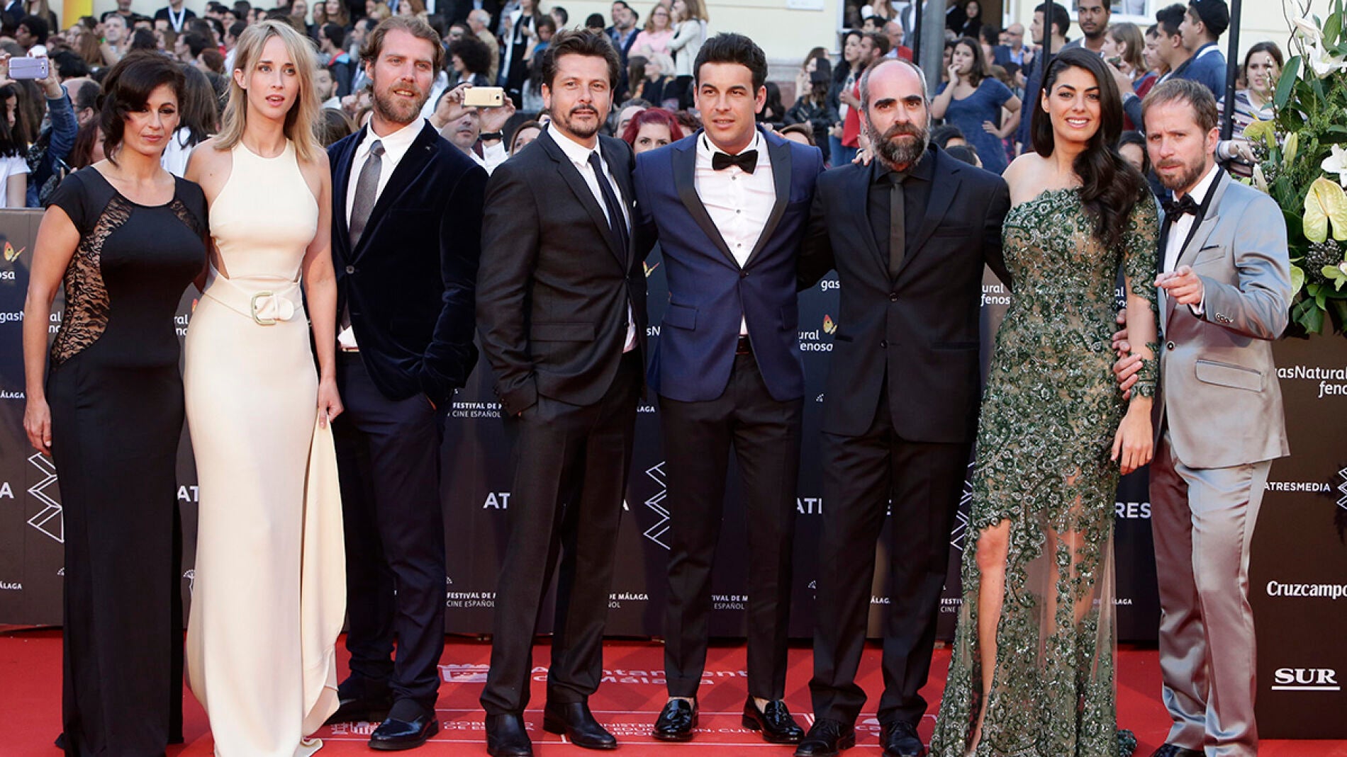 El equipo de 'Toro' en la inaguración del Festival de Málaga
