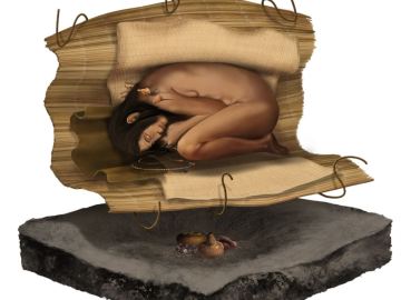 Así fue enterrado el cuerpo de la mujer Así fue enterrado el cuerpo de la mujer