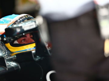 Fernando Alonso, en el MP4-31