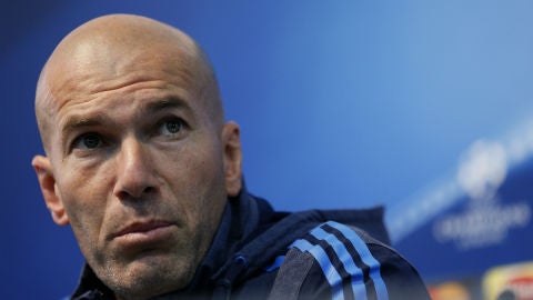 Zinedine Zidane, durante la rueda de prensa