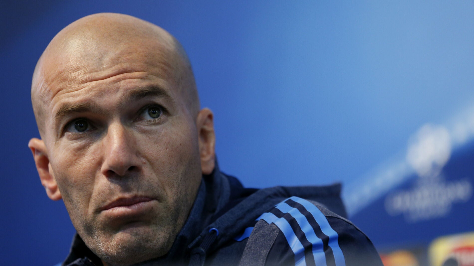 Zinedine Zidane, durante la rueda de prensa