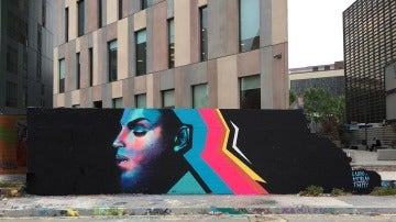 Graffiti dedicado a Prince en Barcelona