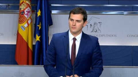 Albert Rivera en rueda de prensa