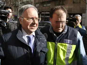 Miguel Bernard, secretario general del sindicato Manos Limpias, tras su detención Miguel Bernard, secretario general del sindicato Manos Limpias, tras su detención