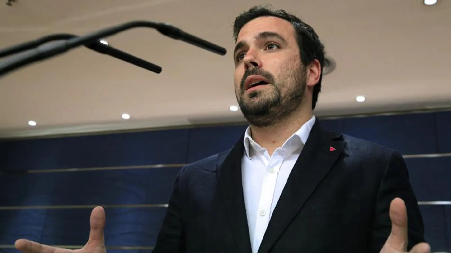 El portavoz de IU-Unidad Popular, Alberto Garzón El portavoz de IU-Unidad Popular, Alberto Garzón