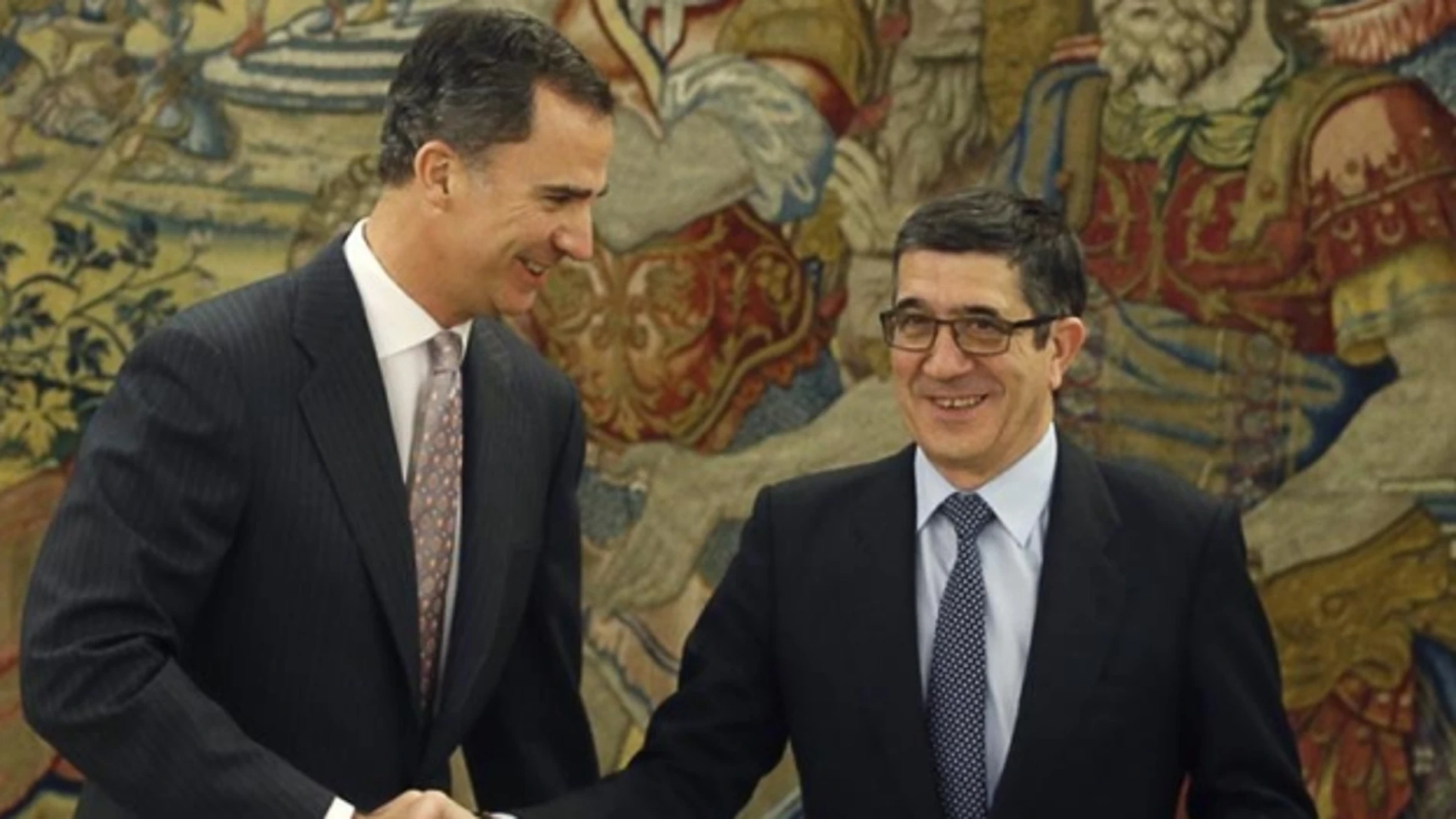 El Rey Felipe junto a Patxi López El Rey Felipe junto a Patxi López