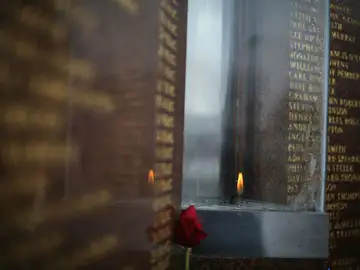 Memorial a las víctimas de Hillsborough en Liverpool Memorial a las víctimas de Hillsborough en Liverpool