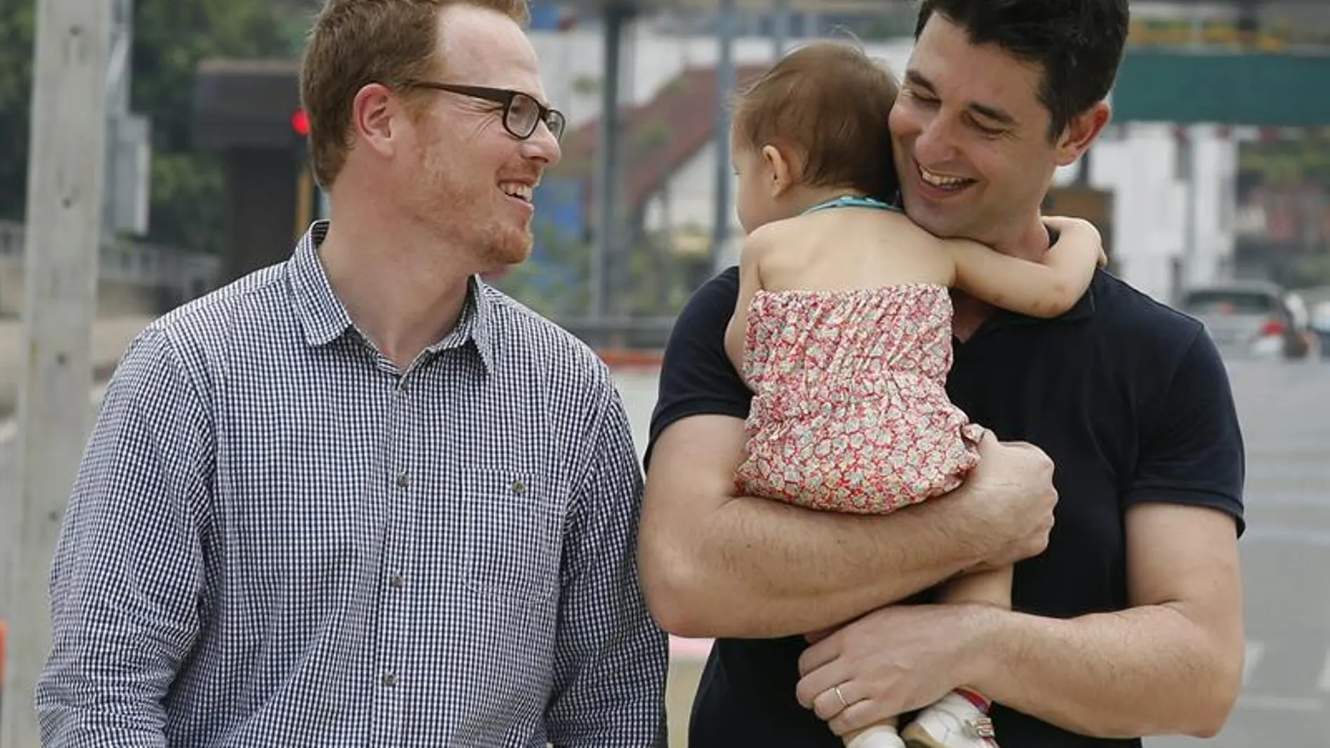 La pareja junto a su hija el pasado marzo La pareja junto a su hija el pasado marzo