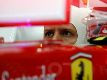 Sebastian Vettel, durante el GP de Rusia