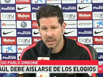 Simeone, en rueda de prensa Simeone, en rueda de prensa
