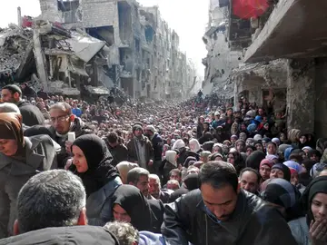 La población de Siria, desesperada La población de Siria, desesperada