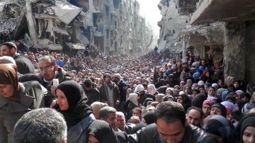 La población de Siria, desesperada
