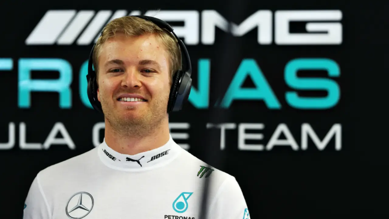 Rosberg, sonriente