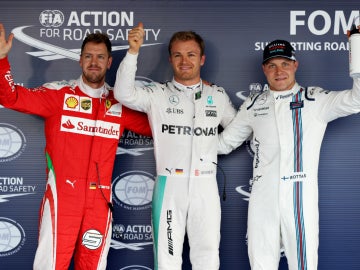 Vettel, Rosberg y Bottas, los más rápidos de la Q3 en Sochi