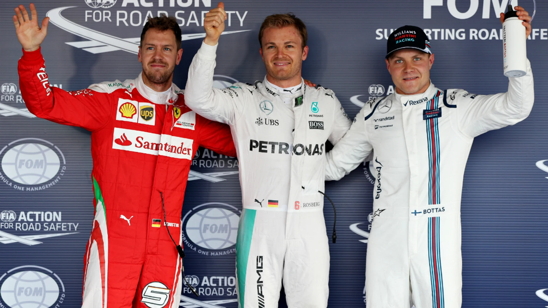 Vettel, Rosberg y Bottas, los más rápidos de la Q3 en Sochi