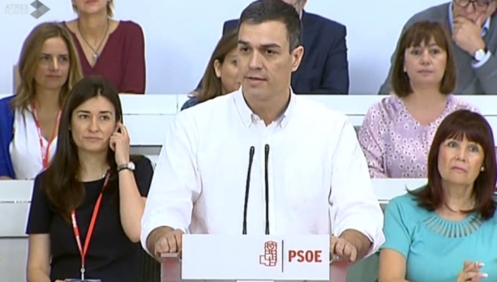 Pedro Sánchez en el Comité del PSOE