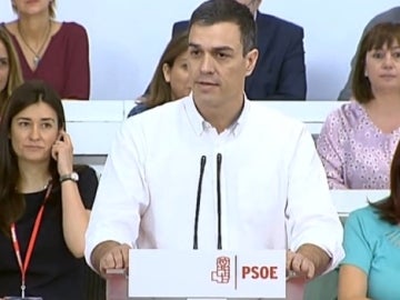 Pedro Sánchez en el Comité del PSOE
