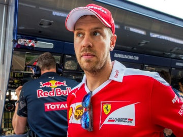 Sebastian Vettel, tras hablar con Horner