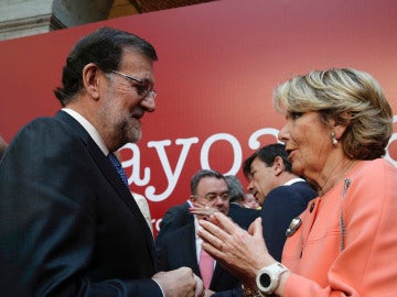 Mariano Rajoy y Esperanza Aguirre