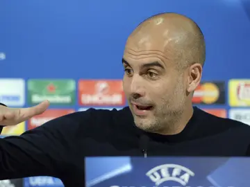 Pep Guardiola, en rueda de prensa Pep Guardiola, en rueda de prensa
