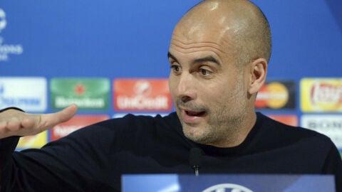 Pep Guardiola, en rueda de prensa