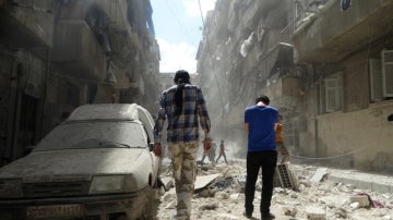 Zona de ataque en Alepo
