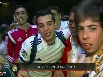 La afición, eufórica tras ganar al City La afición, eufórica tras ganar al City