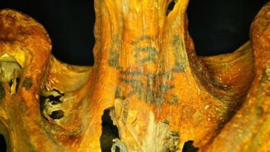 Descubren tatuajes en una momia egipcia de hace más de 3.000 años