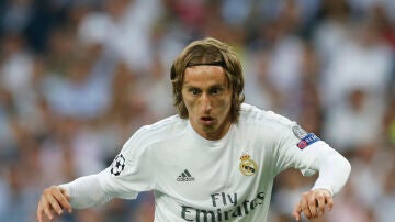 Luka Modric, durante el partido del Bernabéu