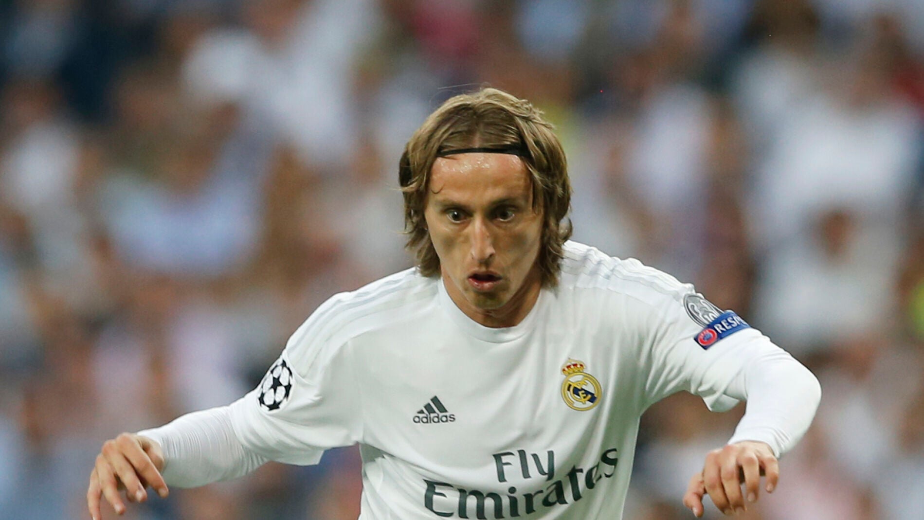 Luka Modric, durante el partido del Bernab&eacute;u