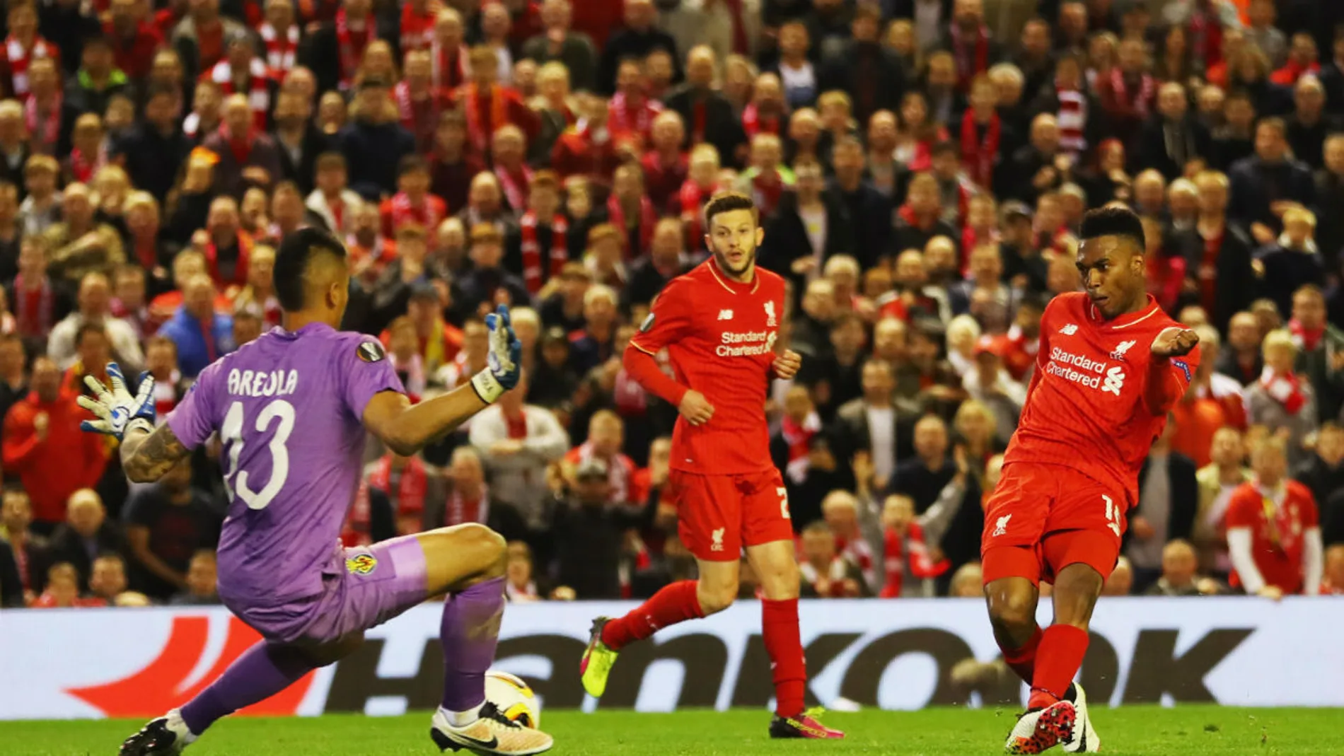 Sturridge poniendo el 2-0 contra el Villarreal Sturridge poniendo el 2-0 contra el Villarreal
