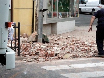 Destrozos provocados por el terremoto de Melilla