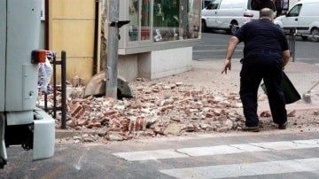 Destrozos provocados por el terremoto de Melilla