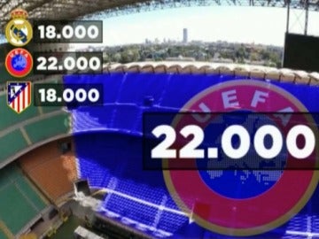 Número de entradas para los clubes y UEFA