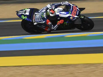 Lorenzo, en el trazado de Le Mans Lorenzo, en el trazado de Le Mans