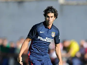 Tiago, en un partido con el Atlético Tiago, en un partido con el Atlético