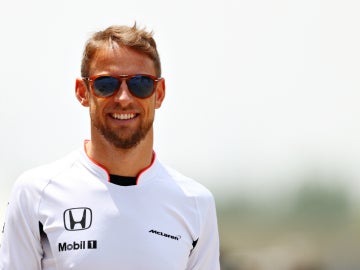 Jenson Button, sonriente