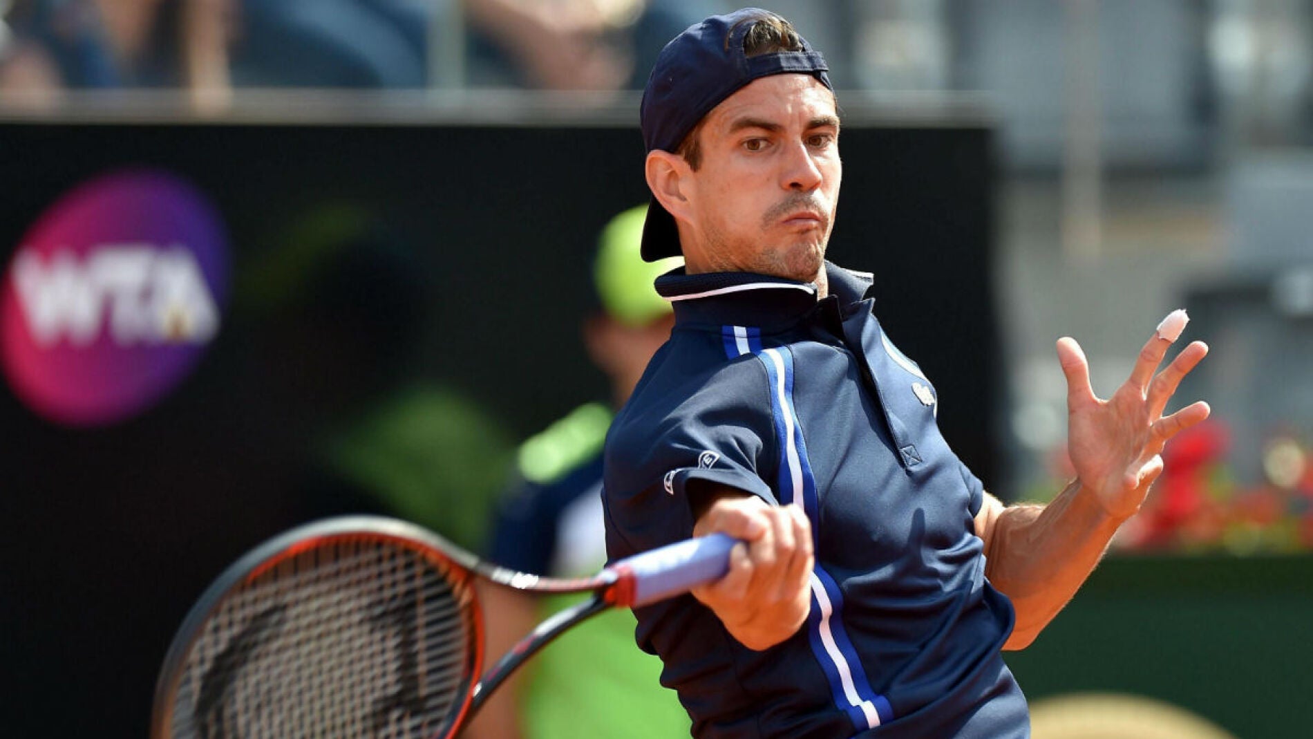 Guillermo Garc&iacute;a L&oacute;pez, en su duelo ante Fognini